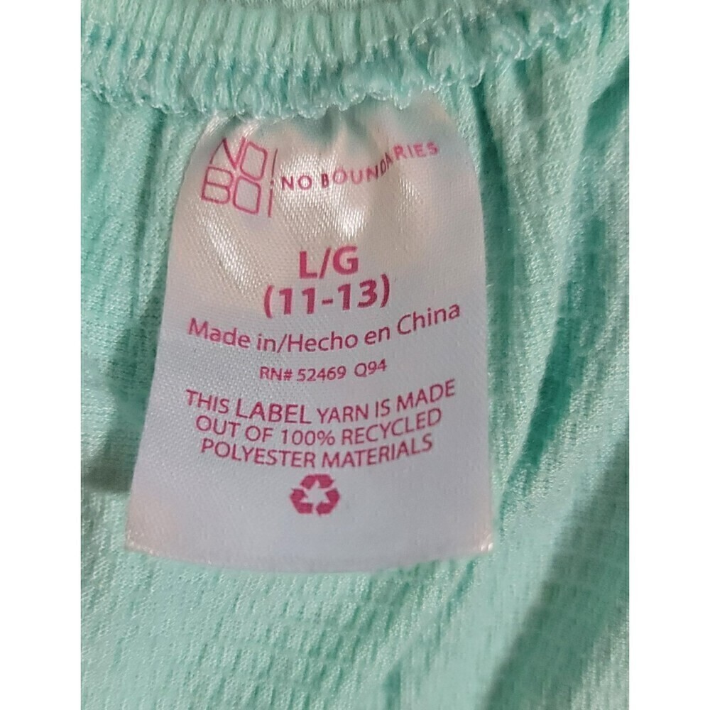 No Boundaries Juniors' Cap Sleeve Peasant Blouse Size M (11-13) - Picture 10 of 11